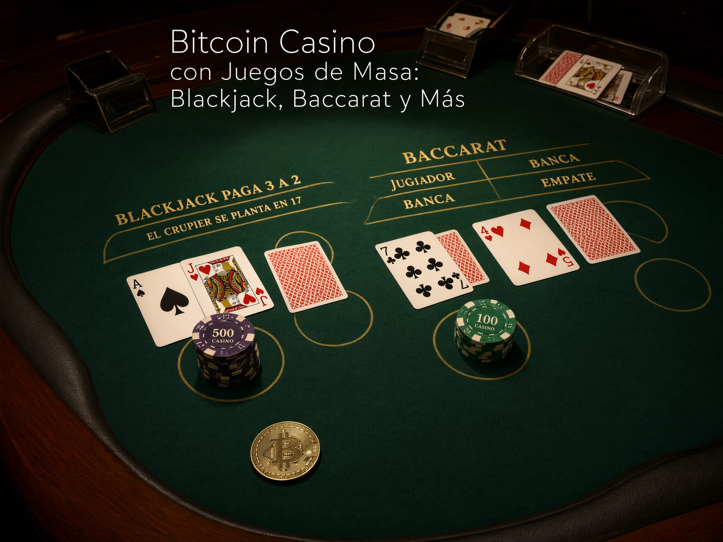 Bitcoin Casino con Juegos de Mesa: Blackjack, Baccarat y Más